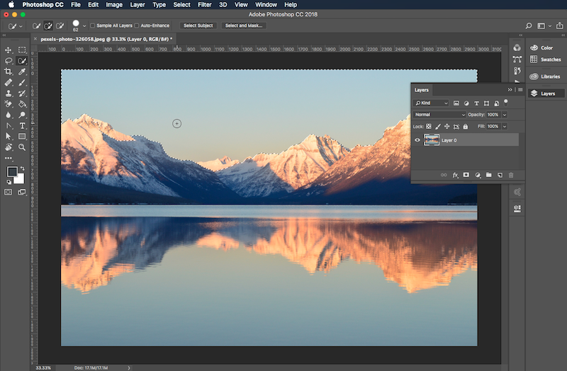 Removing An Images Background With Adobes New Select Subject Tool For Photoshop Cc 2018 3754